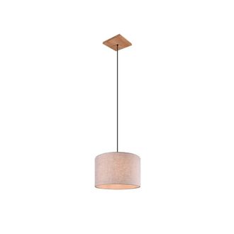 Trio Leuchten Suspensi&oacute;n Elmau 1xe27 Niquel Y Arena Pantalla &Oslash;35 Cm Trio Lighting