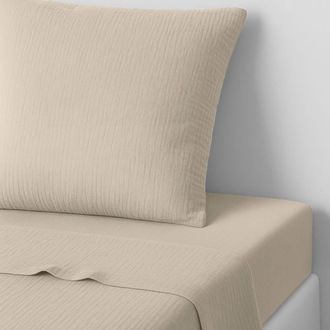 Febronie S&aacute;bana encimera algod&oacute;n 270x300 beige claro