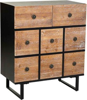 Wanderlust Deco Comoda De Madera Con 8 Cajones 76x40x90