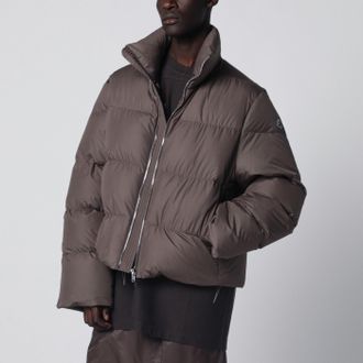 Rick Owens Piumino con zip color fango