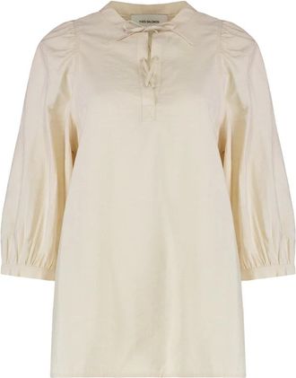 Yves Salomon Mujer, Blusas y Camisas, Beige, Talla: M