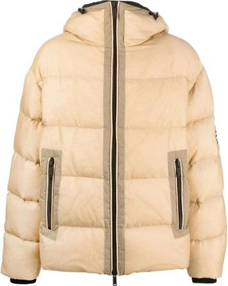 Dsquared2 Balaclava Puffer - Heren - Winterjassen - Bruin - XL - Nylon - Jassen
