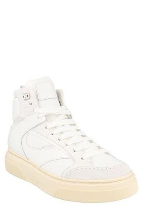 Ferragamo Cassio High Top Sneaker in White at Nordstrom Rack, Size 10