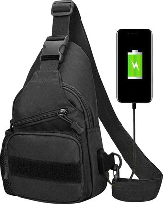 Generic Crosbody Shoulder Bag - Oxford Cloth, Sling Bag Tacticaal, Sling Chest Bbag | Portable For Travel Hiking,waterproof Utility Sports Storage Outdoor Car