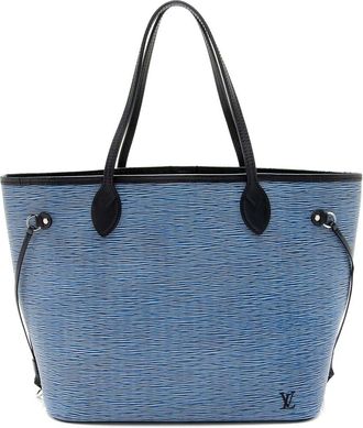 Louis Vuitton Blue Epi Leather Neverfull Mm (Authentic Pre-Loved)