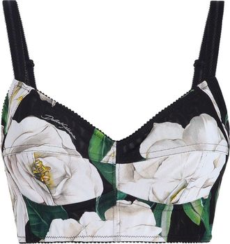 Dolce & Gabbana Printed Bustier Top - Womens - Polyamide/Silk/Elastane/ElastaneSilk