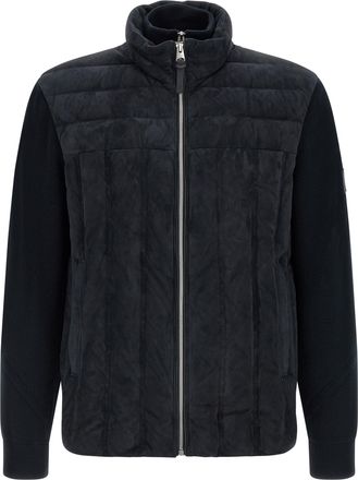 Mackage Blue Virgin Wool Full-Length Mens Jacket