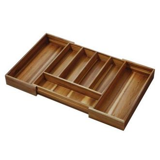 iDesign Expandable Acacia Wood Cutlery Drawer Organizer -Natural at Nordstrom
