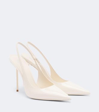 PARIS TEXAS Lidia patent leather slingback pumps