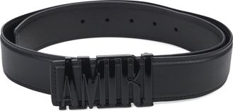 Amiri Black 4cm Amiri Logo Belt