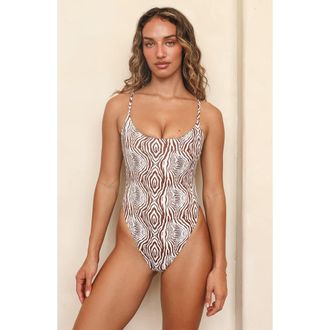 Dippin' Daisy's Swimwear Crystal One Piece in Safari at Nordstrom, Size X-Small