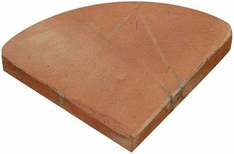 Biscottini International Biscottini - Set 20 Escalones Posamaceta Envejecidos, De Terracota Toscana L10xpr10xh2,5 Cm Made In Italy Platillo Triangular Para Plantas