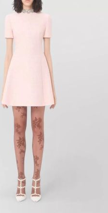 Valentino tweed mini dress a line cut