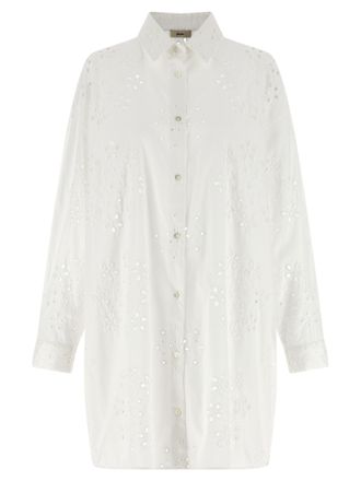 Herno White Cotton Womens Blouse