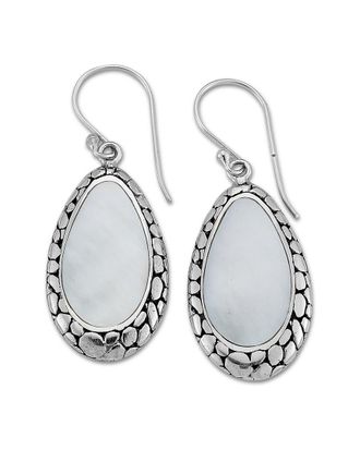Samuel B. Silver Pearl Earrings