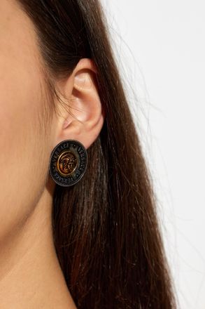 Versace Earrings With Medusa Head, Womens, Silver