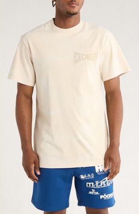 Icecream Wrestle Cotton Jersey Graphic T-Shirt in Fog at Nordstrom Rack, Size Xxx-Large