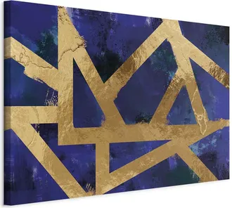 Artgeist Imagen - Geometr&iacute;a Dorada (1 Parte) Ancha
