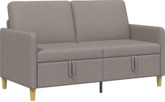 vidaXL Sof&aacute; Con Almacenamiento Topo 152 X 78 X 87 Cm Poli&eacute;ster Vidaxl