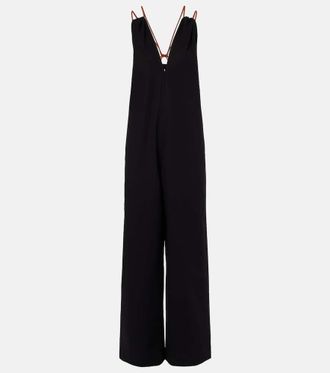 Plan C Cotton cr&ecirc;pe jumpsuit
