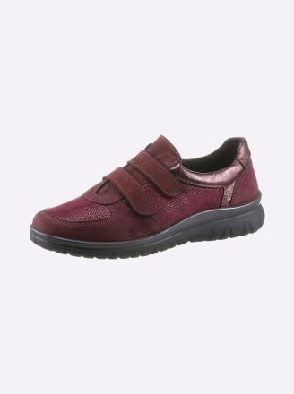 Airsoft Klettschuh AIRSOFT, Damen, Gr. 37, rot (bordeaux), Glattleder, Nubukleder, Basic, Schuhe Klettschuh