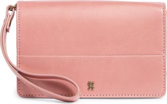 Hobo Jill Leather Wristlet in Rose at Nordstrom Rack