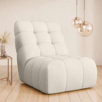 HOME AFFAIRE Sessel »AURELIAN, Love Seat XXL, Lese-Sessel, Big-Sessel« mit Wellenunterfederung, Velours, Struktur fein, Struktur grob