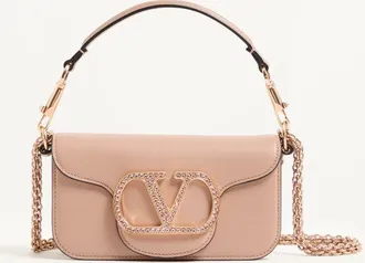 Valentino Garavani Borsa Piccola A Spalla Valentino Garavani Loc&ograve; Con Logo Gioiello Donna ROSE CANNELLE UNI