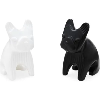 Jonathan Adler French Bulldog Salt and Pepper Set in Black /White at Nordstrom