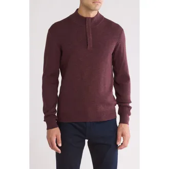 WESTZEROONE Neige Half Zip Pullover in Bordeaux at Nordstrom Rack, Size X-Large