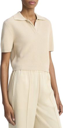 Vince Ribbed Polo Shirt