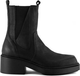 Vic Matié 50mm square-toe Chelsea boots - women - Leather/Rubber/Leather - 37 - Black