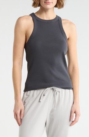 James Perse Ribbed Knit Tank in Blue Noir at Nordstrom Rack, Size 1