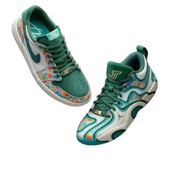 Nike Jordan Air Jordan 1 Retro Low OG & Air Jordan Tatum 4 Welcome to the Garden Pack HQ5570-100