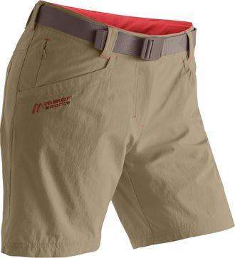 Maier Sports Funktionsshorts MAIER SPORTS Lulaka Shorts, Damen, Gr. 34, Normalgr&ouml;ssen, beige (dunkelbeige), 90% Polyamid, 10% Elasthan, Hosen Funktionsshorts, Dame