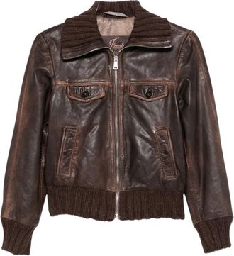 The Jack Leathers Clelia 06 - Jackets - Mujer - Marr&oacute;n - S