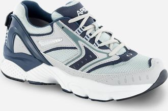 Apex Mens Rhino Runner Active Shoe In Silver/navy