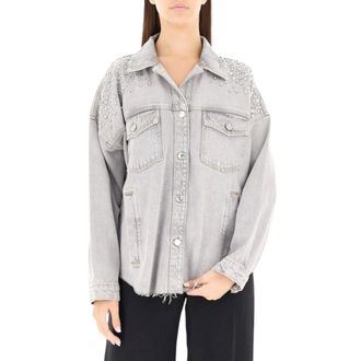 Liu Jo Jassen, Dames, Grijs, XS, Denim, 41066 Denim Jacket