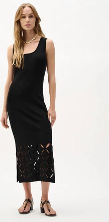 Joseph Ribkoff Cut-Out Sheath Midi Dress In Black