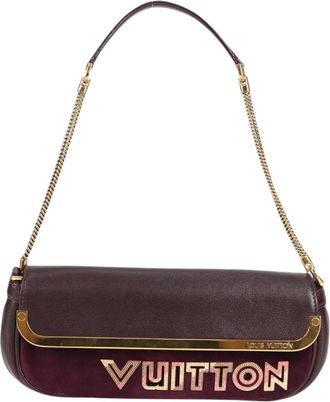 Louis Vuitton Avant Garde Pochette Leather With Suede Brown Leather Bag (Pre-Owned)