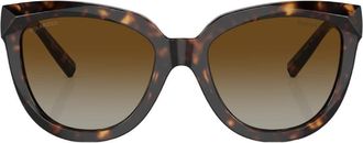 Tiffany & Co. Polarized Brown Gradient Cat Eye Ladies Sunglasses TF4215 8015T5 53