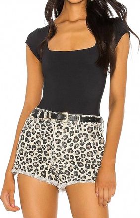 Free People Square Eyes Bodysuit In Black