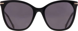 Carolina Herrera Grey Butterfly Ladies Sunglasses HER 0091/S 0807/IR 56