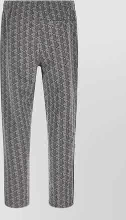 Lacoste paris joggers geometric pattern side stripe