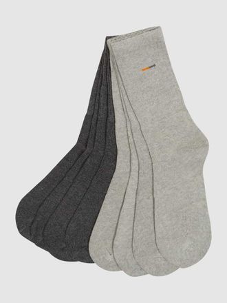 Camano Socken mit Stretch-Anteil im 8er-Pack in Hellgrau, Größe 39-42