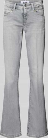 Cambio Cambio Flared Fit Jeans aus Baumwoll-Mix in Hellgrau, Gr&ouml;&szlig;e 32