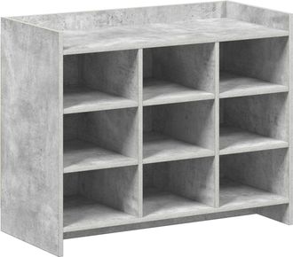 vidaXL Armario Zapatero Gris Hormig&oacute;n 85 X 39,5 X 70 Cm Vidaxl