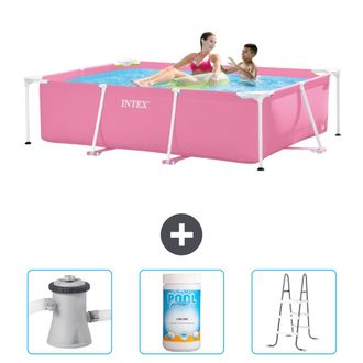 Intex Piscina Con Estructura Rectangular - 220x150x60 Cm - 6-piezas Scb84