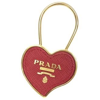 Prada Pre-owned Accessories, female, Red, Size: ONE SIZE Pre-owned Keyring