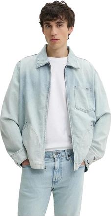 Levi's Lichte Jassen - Heren - Spijkerjassen - Blauw - L - Katoen - Jassen